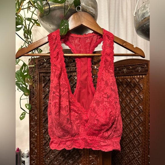 Cosabella - Never Say Never Curvy Racie Racerback Bralette - Red - L - Picture 7 of 8